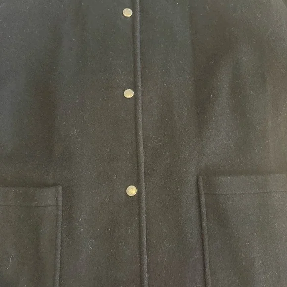 Jason Kole‎ Black Wool Jacket Blazer Large USA Made Snap Button Lined - Picture 10 of 10